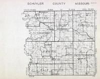 Schuyler County, Chariton, Liberty, Lancaster, Glenwood, Julesburg, Queen City, Independence, Missouri State Atlas 1940c